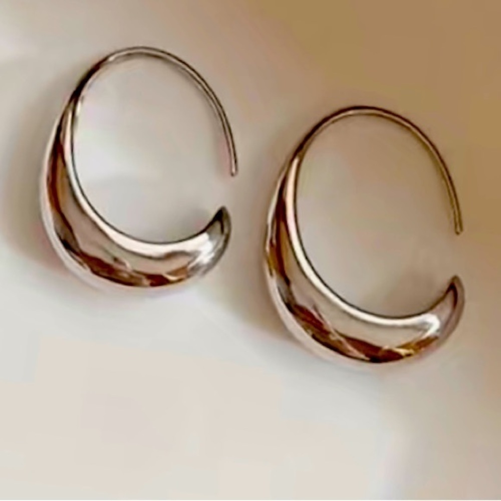 Sterling stamped 925 hoops